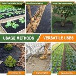 Premium Garden Weed Barrier Fabric, 4FT x 100FT
