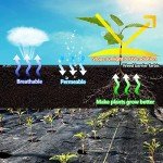 LAVEVE 4FT x 100FT Heavy Duty Weed Barrier Fabric