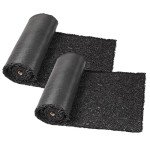 Harmiden 2-Pack Black Rubber Mulch Mat Rolls