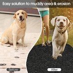 Harmiden 2-Pack Black Rubber Mulch Mat Rolls