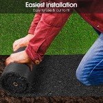 Harmiden 2-Pack Black Rubber Mulch Mat Rolls