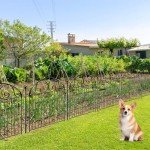 Getlay 40” Tall Garden Fence with Gate, 12 Panels