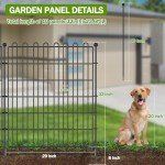 Decorative No-Dig Garden Fence - 10 Panels