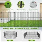 Decorative No-Dig Garden Fence - 10 Panels