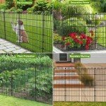 Decorative No-Dig Garden Fence - 10 Panels