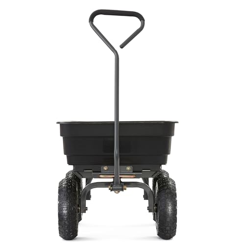 Gorilla Carts Poly Garden Dump Cart, 600 lb Capacity