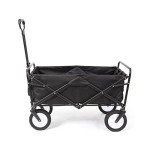 Collapsible Folding Outdoor Utility Wagon - Black