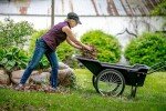 Heavy Duty 10 Cu Ft Garden Cart with Wheels
