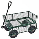 Heavy-Duty Steel Garden Wagon with 400 lb Capacity