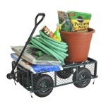 Heavy-Duty Steel Garden Wagon with 400 lb Capacity