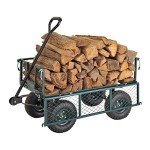 Heavy-Duty Steel Garden Wagon with 400 lb Capacity
