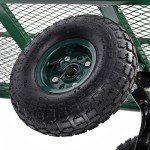 Heavy-Duty Steel Garden Wagon with 400 lb Capacity