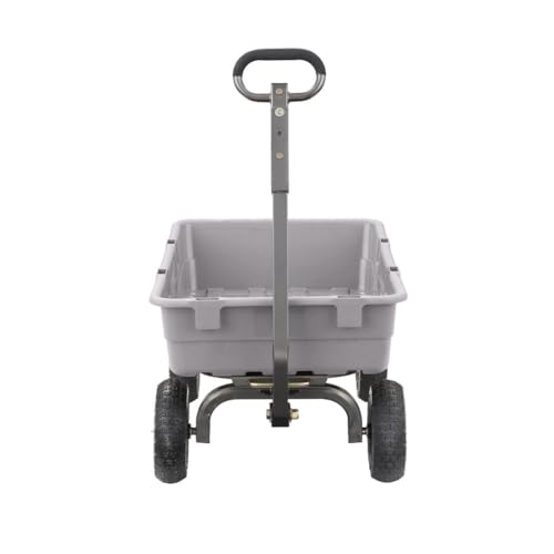 Gorilla Carts Heavy Duty Poly Garden Wheelbarrow Cart