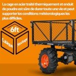 Electric Utility Service Cart for Farm & Garden