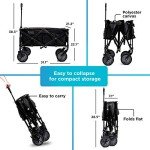 BLACK+DECKER Collapsible Utility Wagon in Black