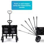 BLACK+DECKER Collapsible Utility Wagon in Black