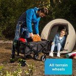 BLACK+DECKER Collapsible Utility Wagon in Black