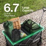 VIVOSUN 350 lb Collapsible Outdoor Utility Wagon