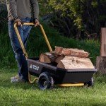 Gorilla Carts Poly Dump Cart, Garden Wagon, 4 cu ft