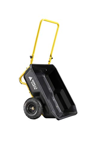 Gorilla Carts Poly Dump Cart, Garden Wagon, 4 cu ft