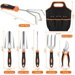 Stainless Steel Gardening Tool Set with Tote Bag