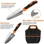 Stainless Steel Gardening Tool Set with Tote Bag