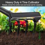 Heavy-Duty Stirrup Hoe and Cultivator Garden Tool