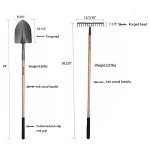 KYLIN 6-Piece Garden Tools Set with Long Handles