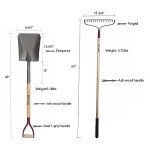 KYLIN 6-Piece Garden Tools Set with Long Handles
