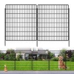 10-Panel Metal Dog Fence for Garden and Yard