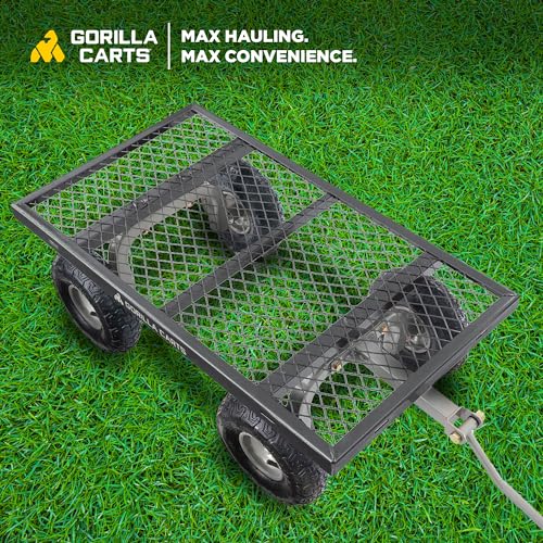 800 Pound Capacity Heavy Duty Steel Mesh Utility Cart