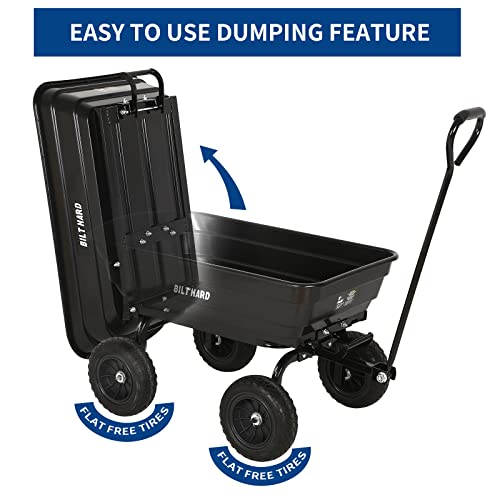 BILT HARD 4 Cu.Ft. Poly Yard Dump Cart