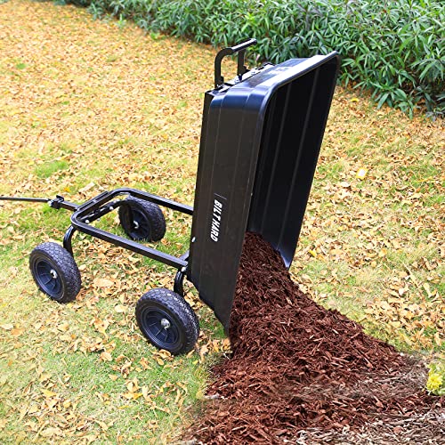 BILT HARD 4 Cu.Ft. Poly Yard Dump Cart