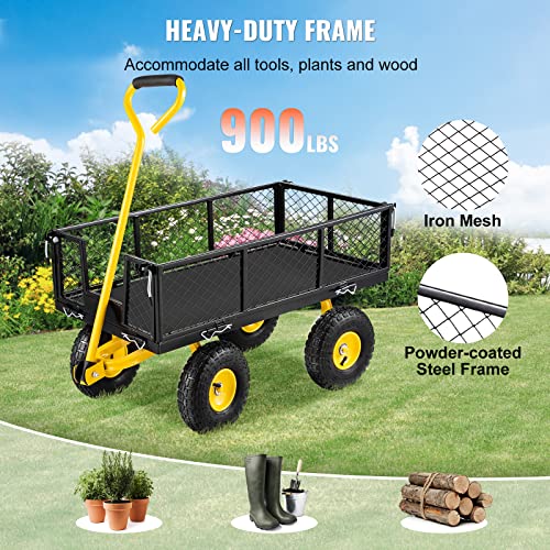 VEVOR Heavy Duty Garden Cart, 900 lbs Capacity