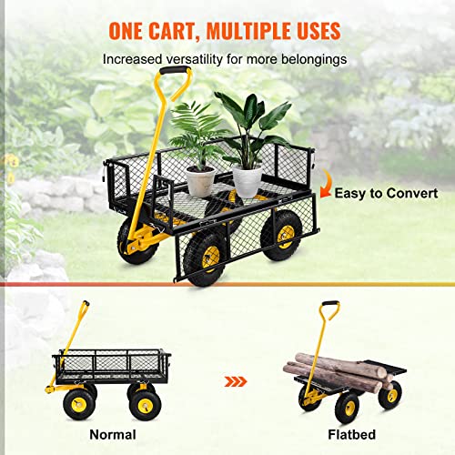 VEVOR Heavy Duty Garden Cart, 900 lbs Capacity