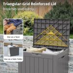 31 Gallon Waterproof Outdoor Storage Box - Grey