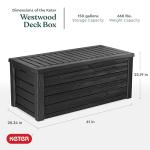 Keter 150 Gal Dark Grey Outdoor Storage Box