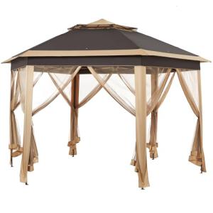 Yaheetech 13x13 Hexagonal Pop-Up Patio Gazebo