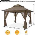 ABCCANOPY 13x13 Pop Up Gazebo with Mosquito Netting