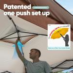 Quictent 10'x10' Outdoor Canopy Tent with Sun Protection