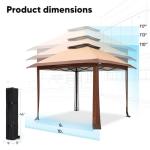 Quictent 10'x10' Outdoor Canopy Tent with Sun Protection