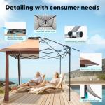 Quictent 10'x10' Outdoor Canopy Tent with Sun Protection