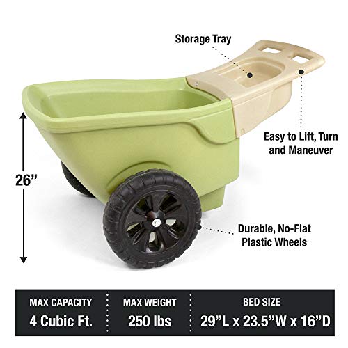 Simplay3 Easy Haul Wheelbarrow with Tool Storage Tray