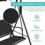 Adjustable Canopy Swing Glider Loveseat Bench