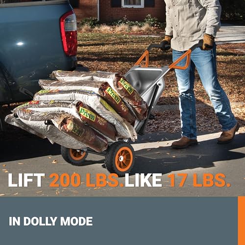 Worx WG050 Aerocart 8-in-1 Heavy Duty Garden Cart