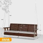 VINGLI Heavy Duty 880 LBS Outdoor Porch Swing
