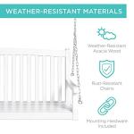 Wood Porch Swing Bench for Outdoor Relaxation