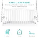 Wood Porch Swing Bench for Outdoor Relaxation