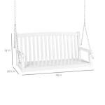 Wood Porch Swing Bench for Outdoor Relaxation