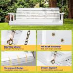 VINGLI Heavy Duty Outdoor Wooden Porch Swing